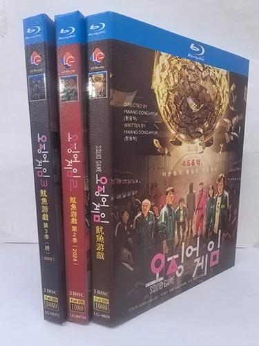 Squid Game Season1-3 (2025)BD 6-Disc 1080P All RegionPlay Seal Box hot
