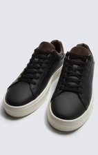 ZARA Sneakers Uomo Dettaglio Tacco Nero UK 11 Nuove