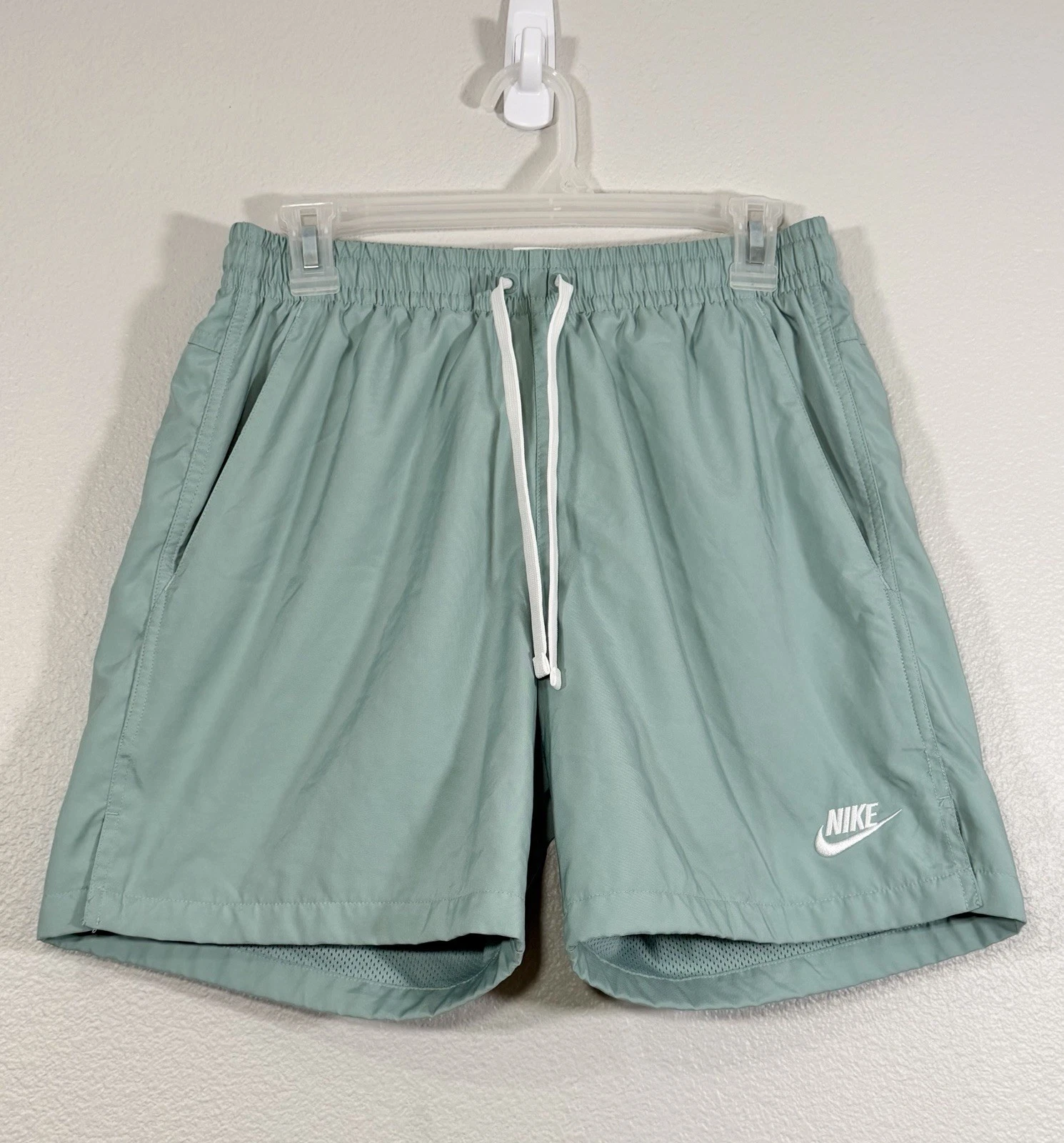 Nike Shorts Mint Green Sportswear Athletic Gym Woven Lines Flow Summer Men S