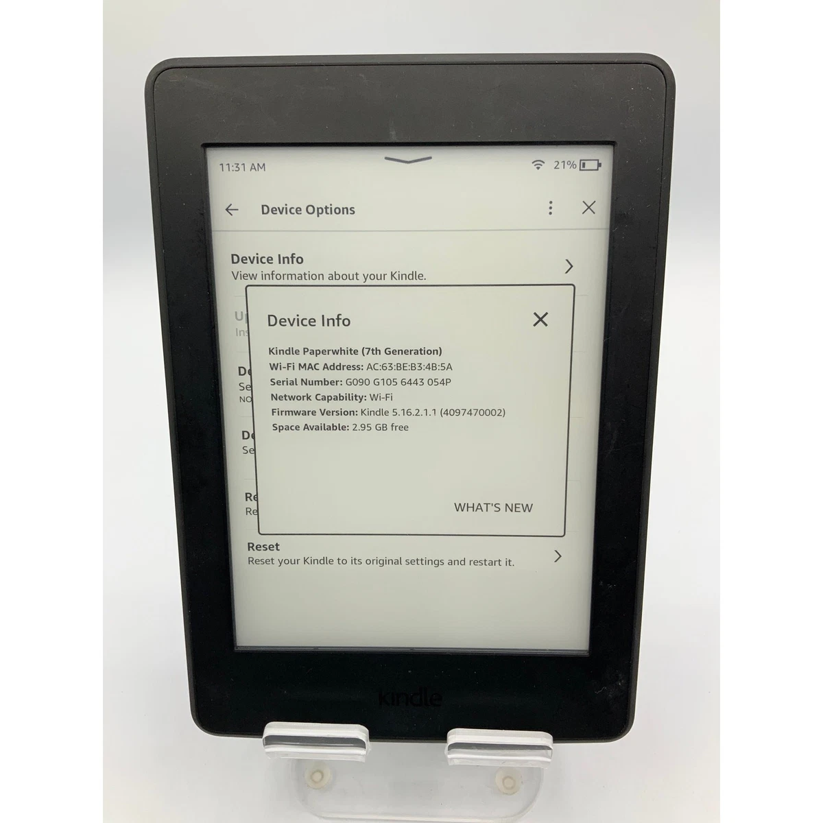 Amazon Kindle Paperwhite (7th Generation) Wi-Fi eBook Readers for