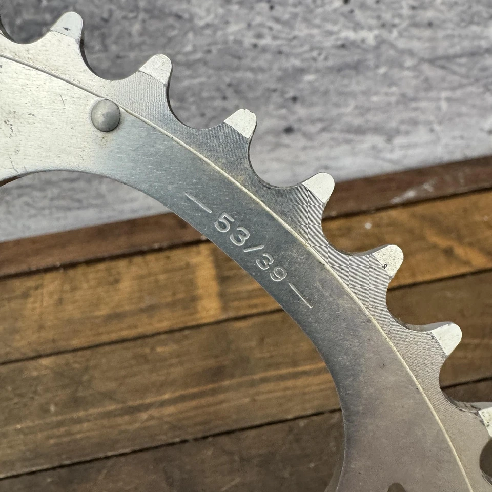 老式 Campagnolo 53T 链环 135 BCD 5 螺栓全新公路自行车意大利外 — 第 4/4 张图片