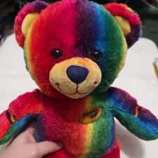 Crayola Rainbow Build A Bear Teddy Bear 16 Soft Stuffed Animal Plush