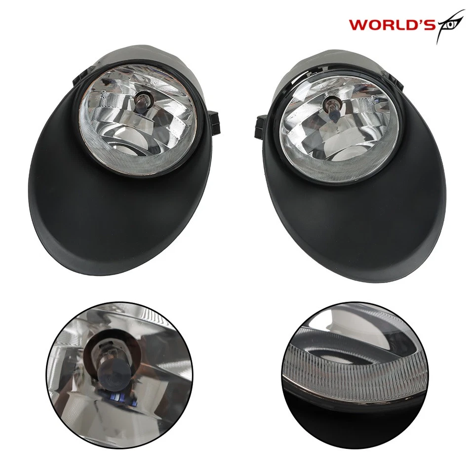 A Pair For Toyota Tundra 2007-2013 Sequoia Bumper Fog Lights Lamp W/Cover LH+RH - Image 4 of 4