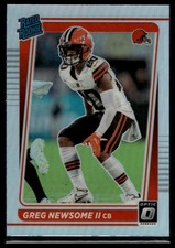 2021 Donruss Optic #252 Greg Newsome II Holo Rated Rookie