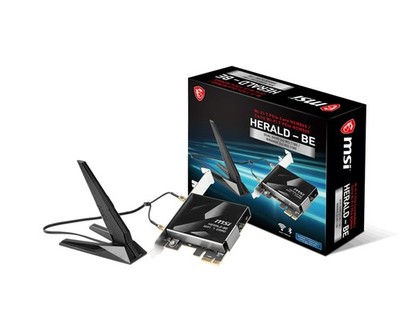 MSI Herald-BE WI-FI 7 MAX (Wi-Fi 7, 802.11BE, Bluetooth 5.4, PCIe, Multi-Link Op