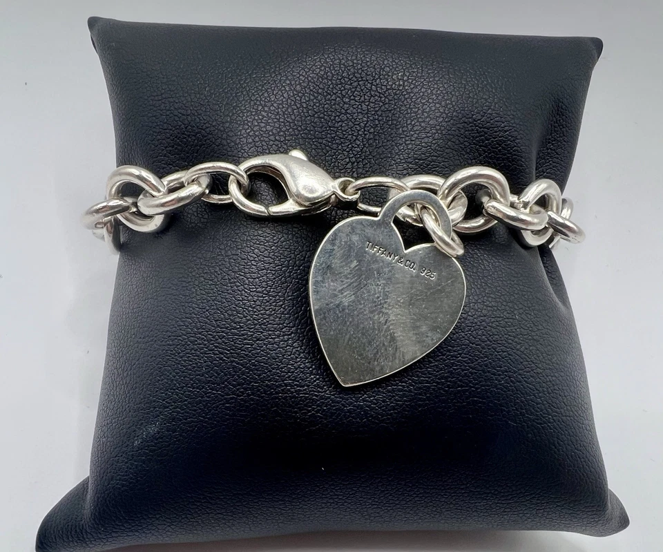"Brazalete Tiffany & Co. Corazones Tiffany Corazón Etiqueta Dije 7,5""" Foto 2 de 4