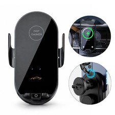 15W Wireless Car Charger Auto Clamping Air Phone Mount Fast Charging Holder