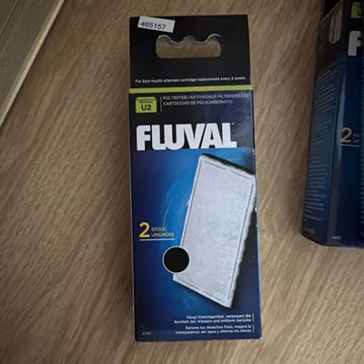 Fluval U2 Poly-Aktivkohle Filterpatrone 2 Stück (A490) NEU