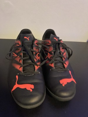 Size 9.5 Red And Black Pumas