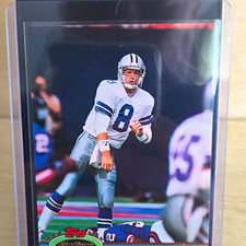 Topps 1991 Stadium Club Troy Aikman Rookie #228 Dallas Cowboys NFL Card. rookie card picture