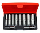 Bahco S0810L 1/4" Drive 10 Piece Deep Long Metric Socket Set 4-13mm