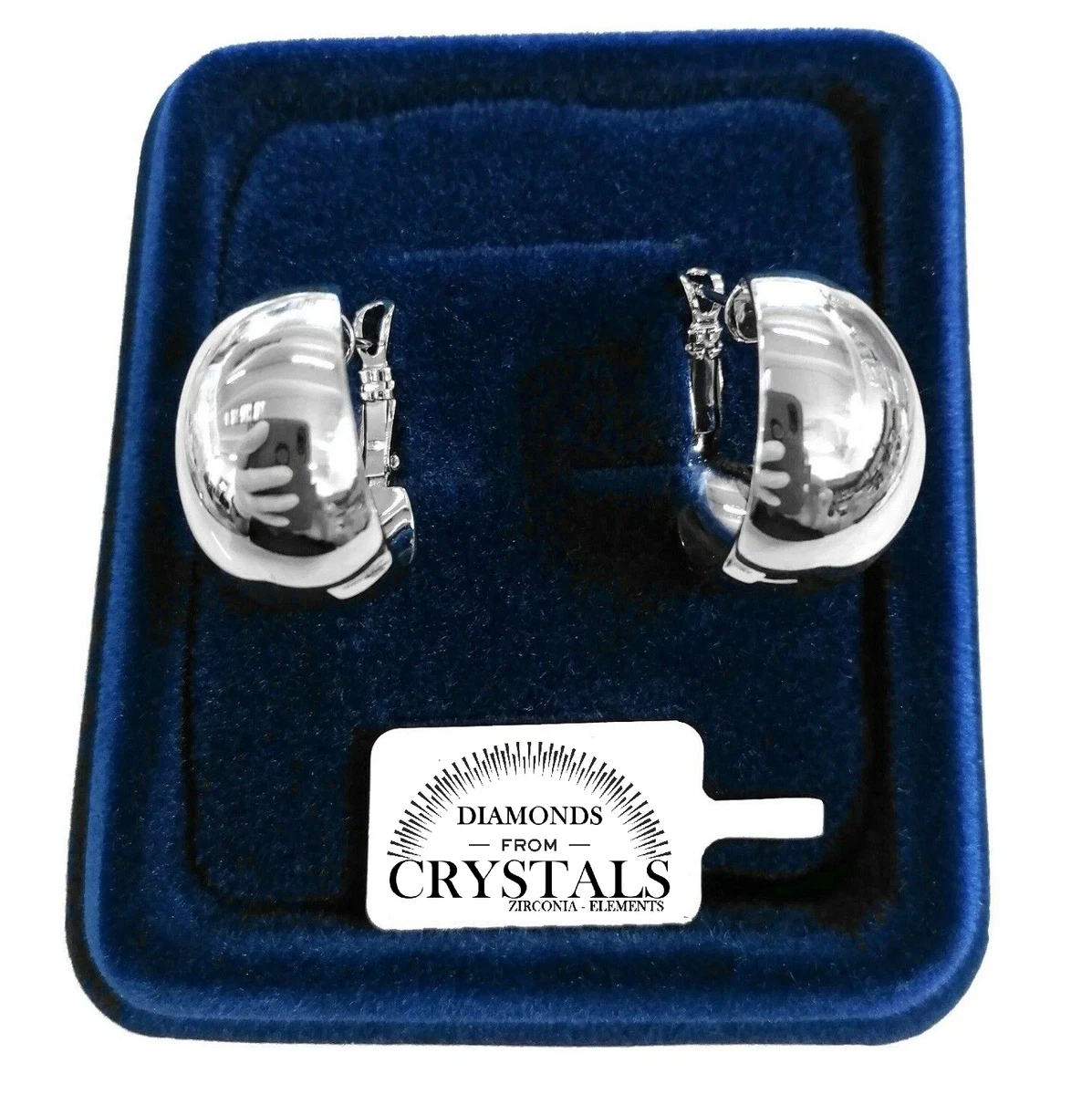 Daesar Orecchini A Cerchio In Titanio Con Zirconi – Gioielli Donna Vintage In Argento/nero/oro – Cerchio Rotondo Con Cristalli