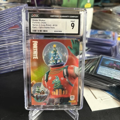 2020 Fortnite Series 2 Holofoil Globe Shaker #158 CGC 9 (like PSA) Italy