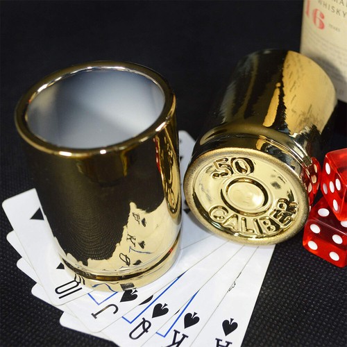 4x50 Caliber Bullet Shot Cups For Whiskey Liquor Motorcycle Plastic Shot Glasses - Picture 10 of 18