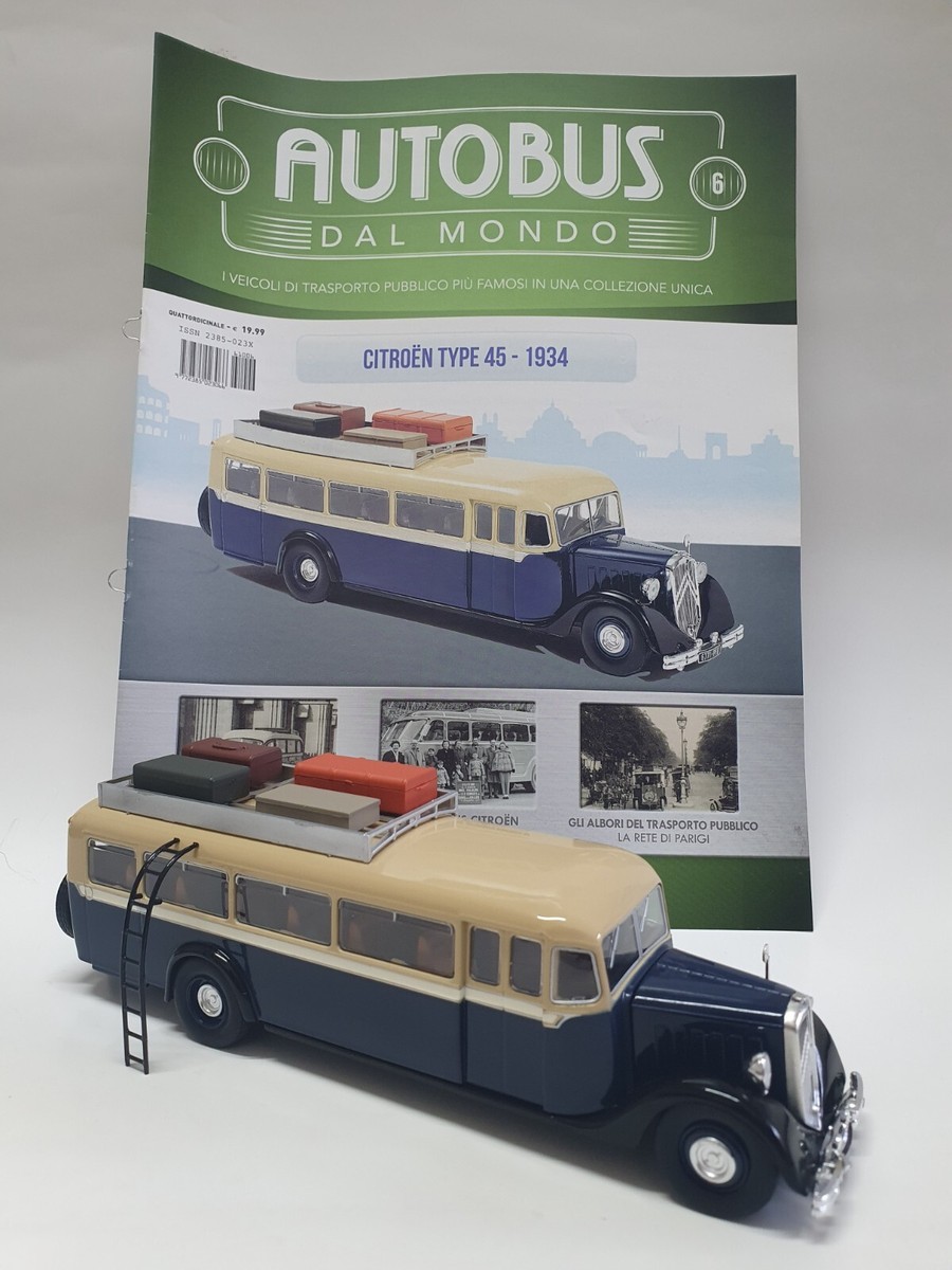 Modèle Réduit Citroën Type 45 Autobus 1/43 Hachette - Neuf Sous Blister - Collection Autobus Du Monde