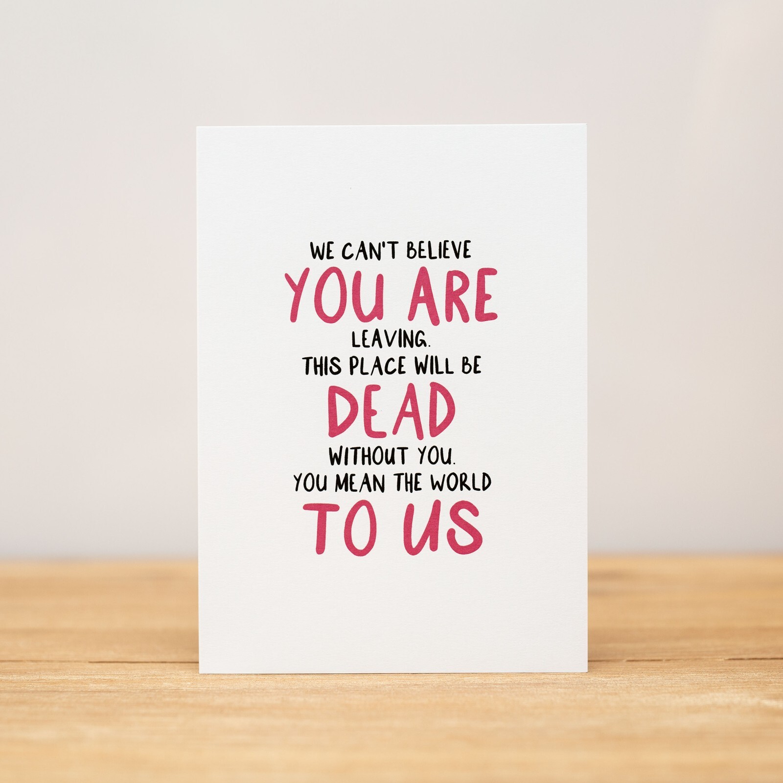 Coworker Card - Funny, Farewell, You are dead to me/us | eBay