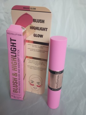 Revolution Blush & Highlight Stick Dual Mauve Glow 4.3g