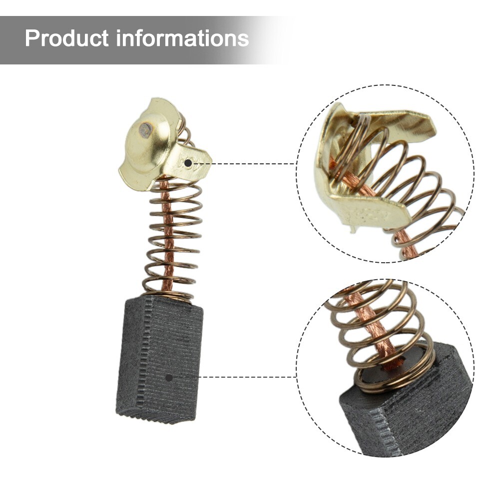 Carbon Brush Set, Electric Hand Drill Carbon Brush Copper High Strength