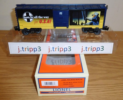 Lionel 6-29967 Santa Fe SF todo el camino para EE. UU. Ferrocarril vagón de tren calibre O | Zustand: New