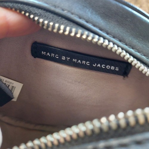 Auth Marc By Marc Jacobs 7" Quilted Black Leather Canteen Shoulder Crossbody Bag - Picture 10 of 12