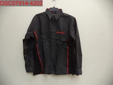 QTY=6 Red Kap Adult Charcoal Grey Red Nissan Official Dealership Shirts, Size L