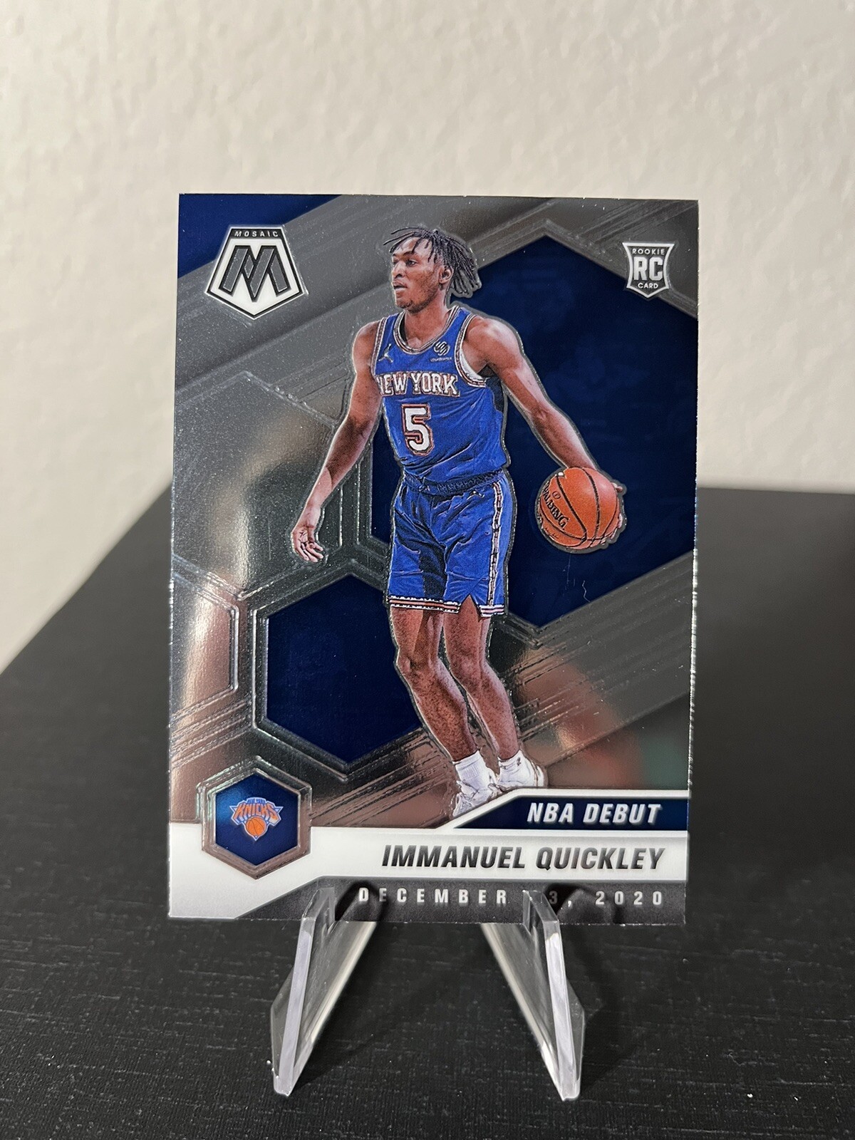 2020-21 Panini Mosaic Immanuel Quickley RC NBA Debut Rookie #277 NY ...