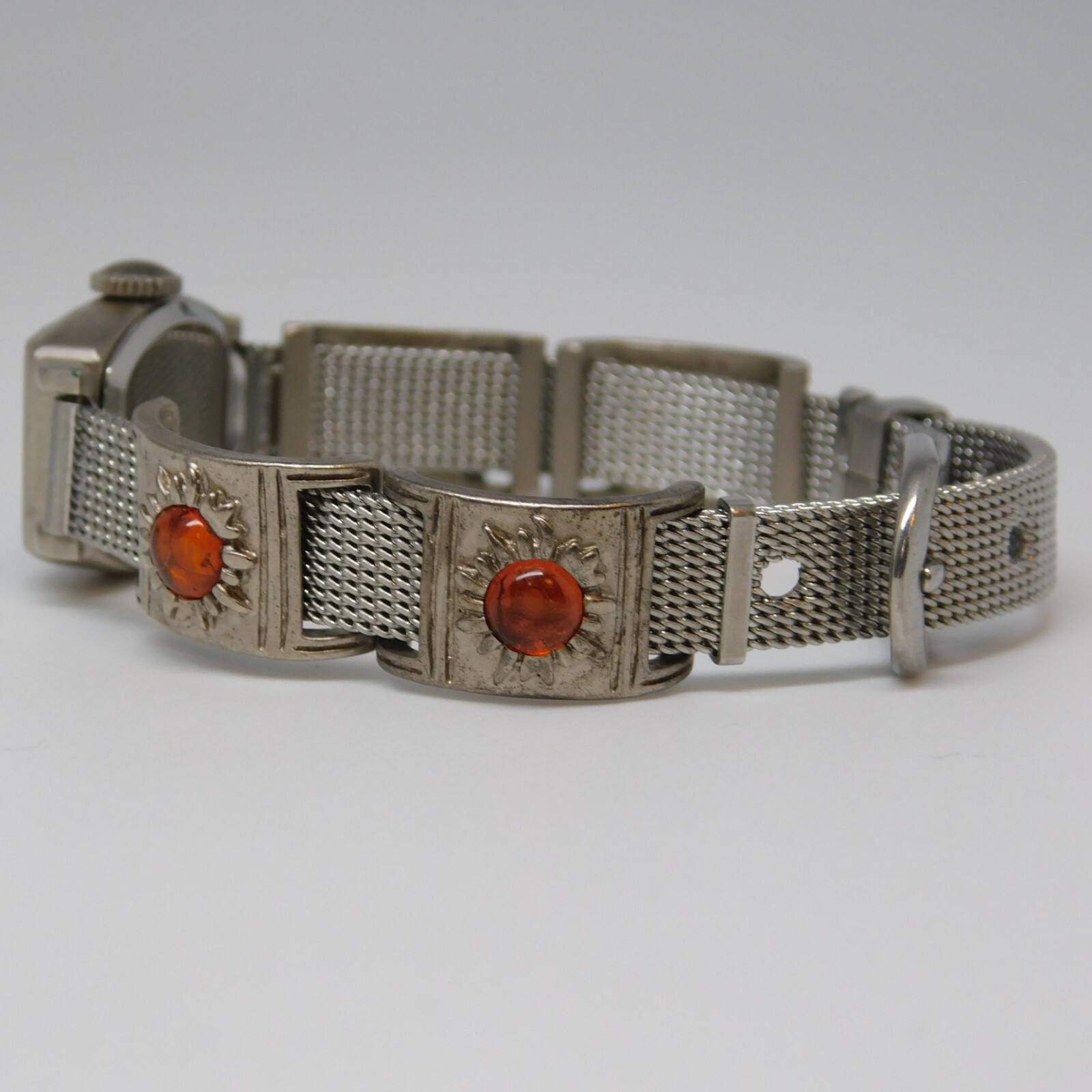 FOSSIL Authentic EC-8843 Mesh Band Quartz Analog … - image 4