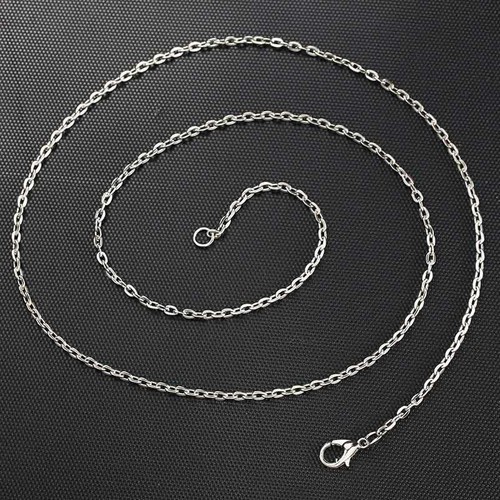 50pcs Gold/Steel Stainless Steel Chain Necklaces 1mm/1.5mm/2mm for diy Necklaces - Picture 8 of 11
