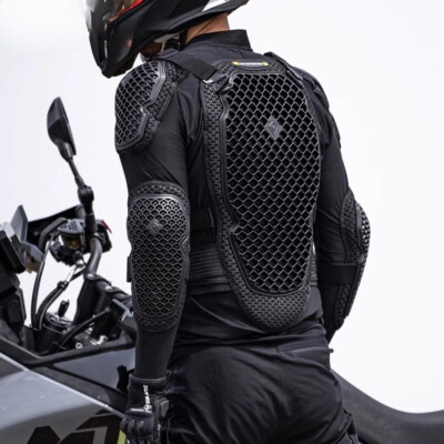 Black Motorcycle Jackets Men Protection Moto Protective Equipment Clothes S-2XL