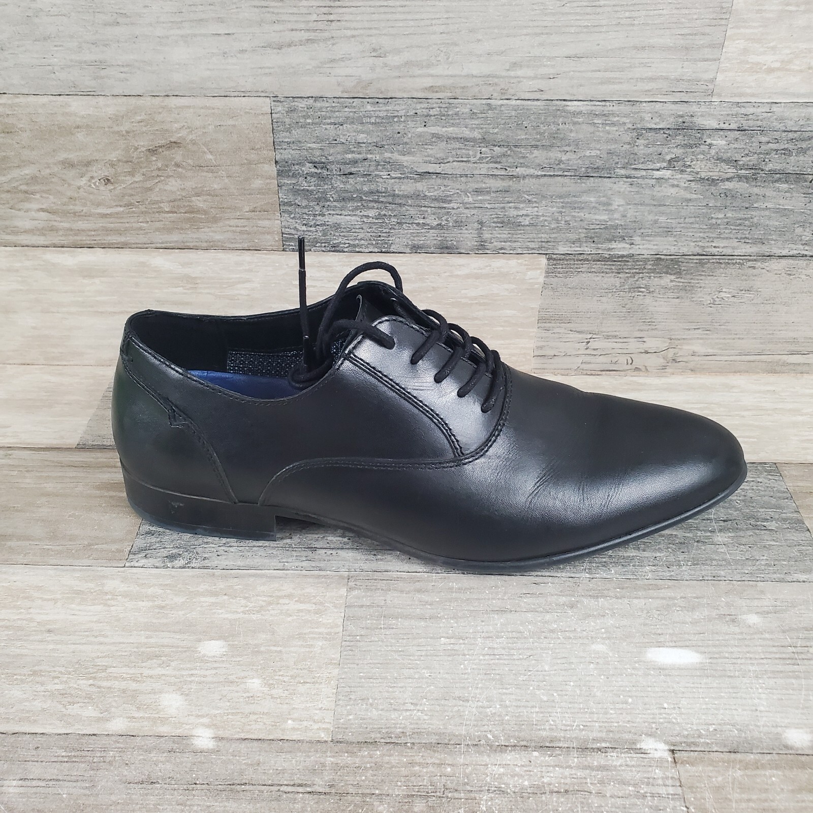 Vince Camuto Jensin Mens Dress Shoes Sz 11 M Matte Black Leather