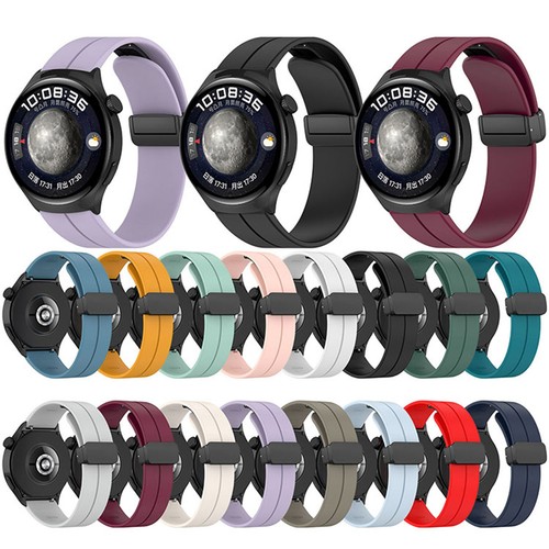 20/22MM Silikon Smartwatch Armband Faltschließe Armband für HUAWEI Watch4/4 Pro - Bild 2 von 33