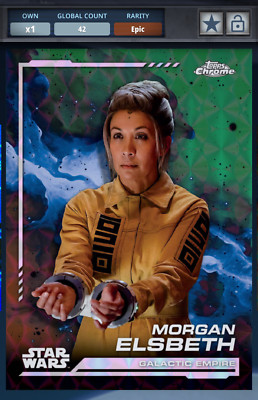TOPPS STAR WARS CARD TRADER 2024 CHROME MORGAN ELSBETH KASHYYK GREEN EPIC 99CC