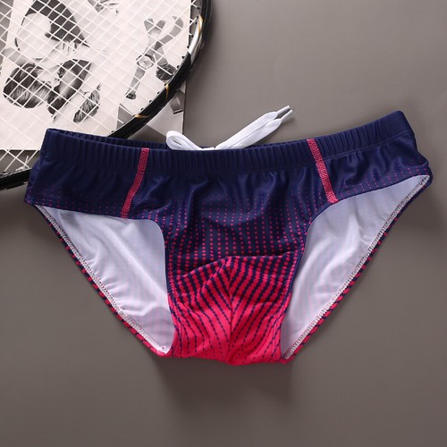 MEN'S SEXY LOW RISE GRADIENT COLOR SWIM BIKINI SWIMWEAR - Picture 12 of 13
