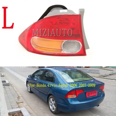 TYC Left Side Tail Light Lamp Assembly for Honda Civic Sedan 2006-2008
