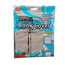 It's Academic Jumbo Oversize Book Cover Gray Free Bookmarks Included Stretchy