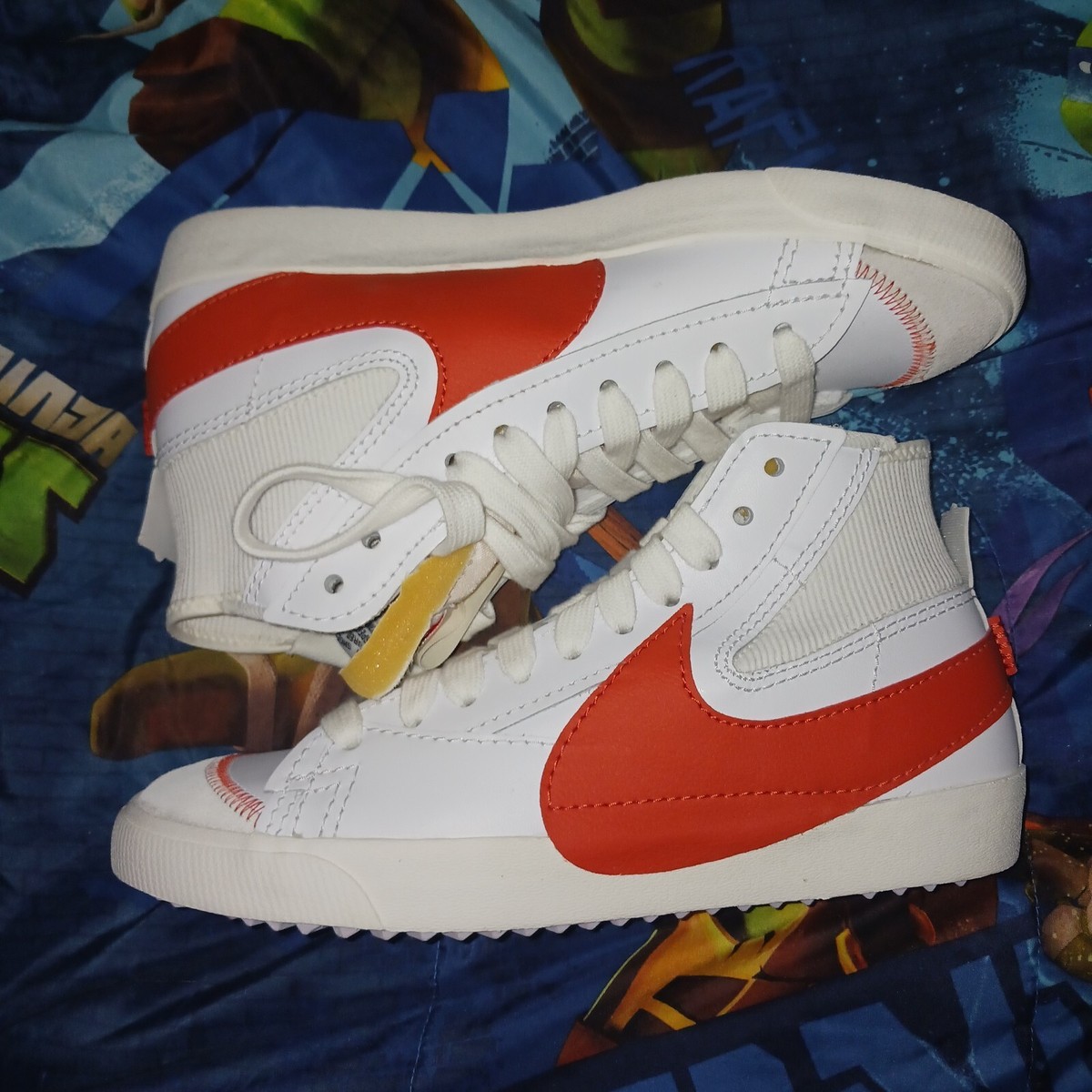 Nike Blazer Mid '77 Jumbo White/Mantra Orange-Sail DH7690 100 Mens