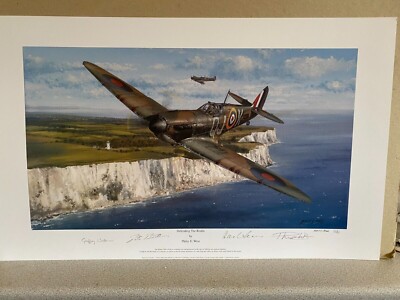 Spitfire Schlacht um Großbritannien Luftfahrt Kunstdruck Verteidigung des Reiches von Philip West