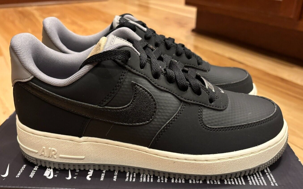 Nike Air Force 1 '07 LV8 Winterized Black Flat Pewter FZ5225 001 Men's Size 7