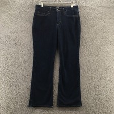 Lee Riders Mid Rise Bootcut Jeans Women 8P actual 32x28.5 Blue Dark Wash Denim