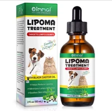 Lipoma Relief for Dogs & Cats – 60ml Soothes Lumps & Bumps with Castor Oil