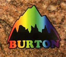 Burton Snowboard Sticker - Snowboarding Skiing Mountain Sports Aspen X Games