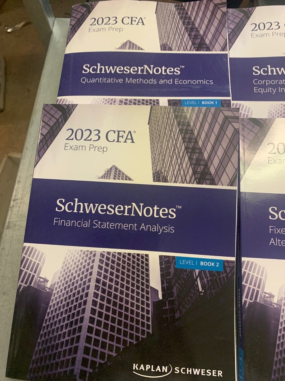 2023 EXAM PREP SCHWESER NOTES BOOKS 1-5 LEVEL 1 - UNUSED SEE DESCRIPTION