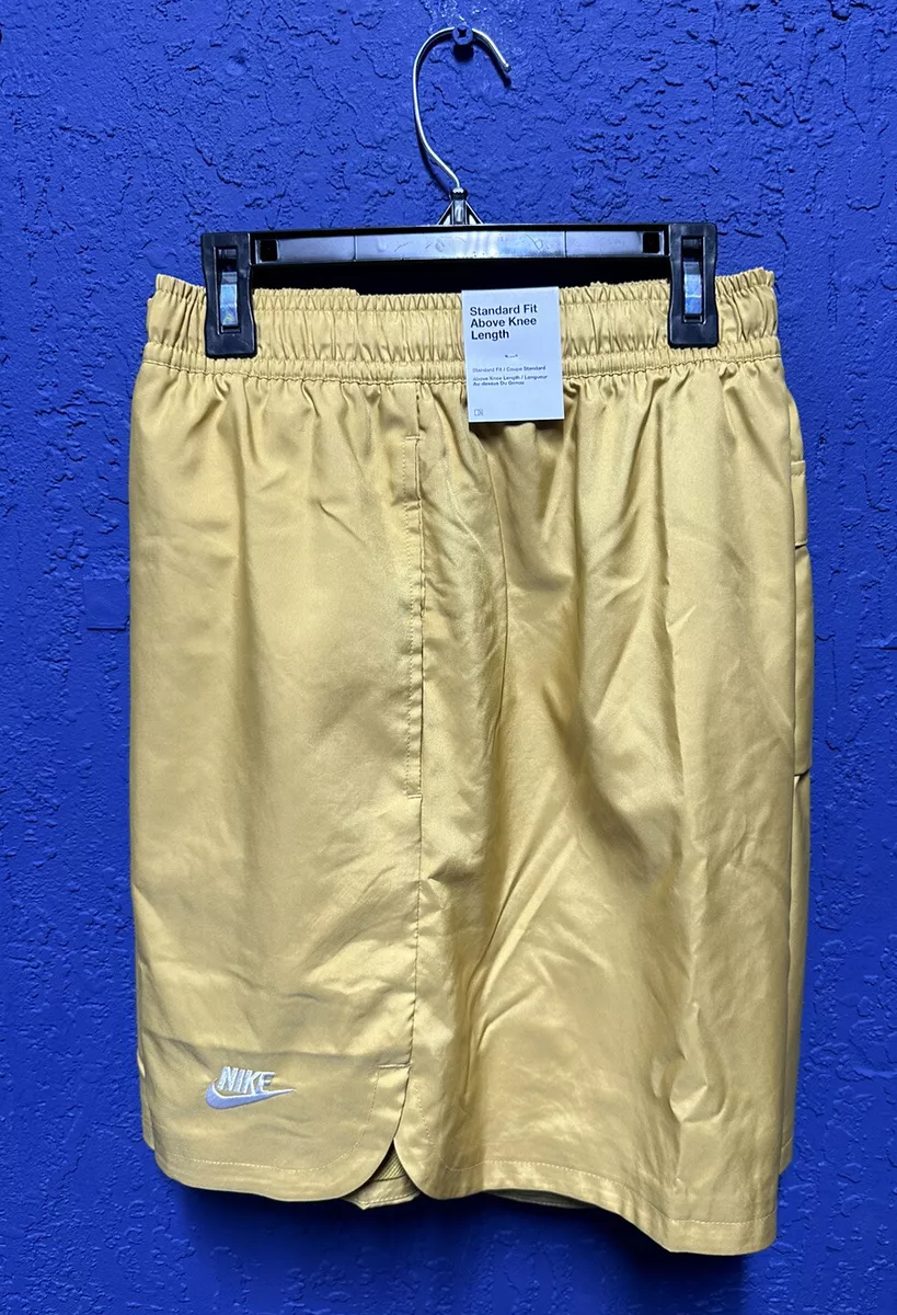 Size 3XL Nike Sportswear Essentials Mens Woven Flow Shorts Wheat Gold  DM6829-725