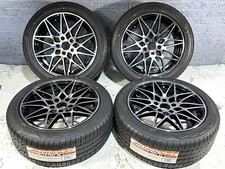 18” BLACK STYLE WHEELS TIRES  FIT FOR BMW M2 F87 M3 F80 M4 F82 83 18x8 666