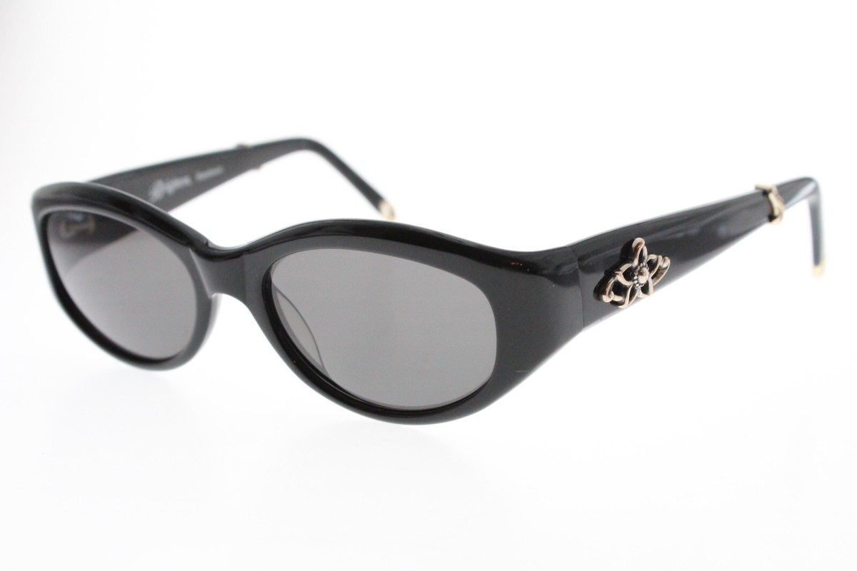 RARE Brighton RIO Sunglasses Black Silver 51/17-140 mm Handmade