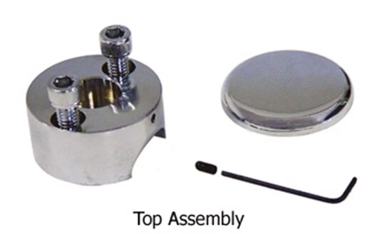 Elevadores de manillar de tapa plana cromados lisos de 8" para Harley Dyna Softail FXD 41036 Foto 2 de 2