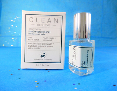 Clean Reserve RAIN Eau de Parfum EDP Perfume Rollerball .10 oz / 3ml