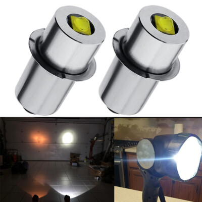 2Pcs 6000K Bright White PR Base Flashlight Bulb 24V for Bosch B&D Tool Lights