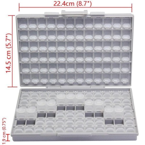 AideTek SMT Enclosure for Surface Mount Components Chips diodes BOX144+BOX48AS - Foto 4 di 8