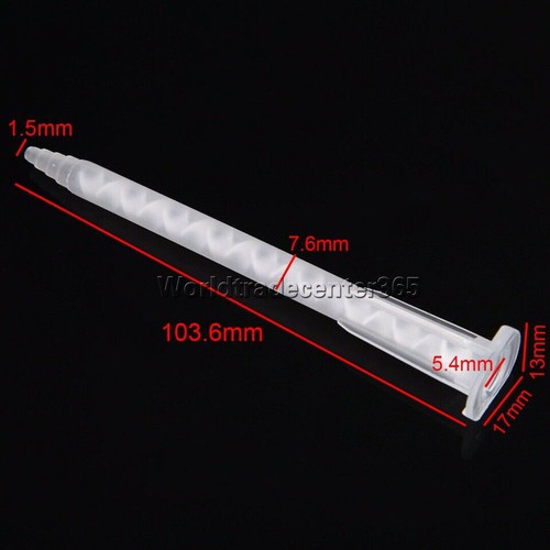 50pcs 50ML Dual Cartridge Epoxy Adhesive Applicator Static Mixer Mixing Nozzle - Picture 2 of 14